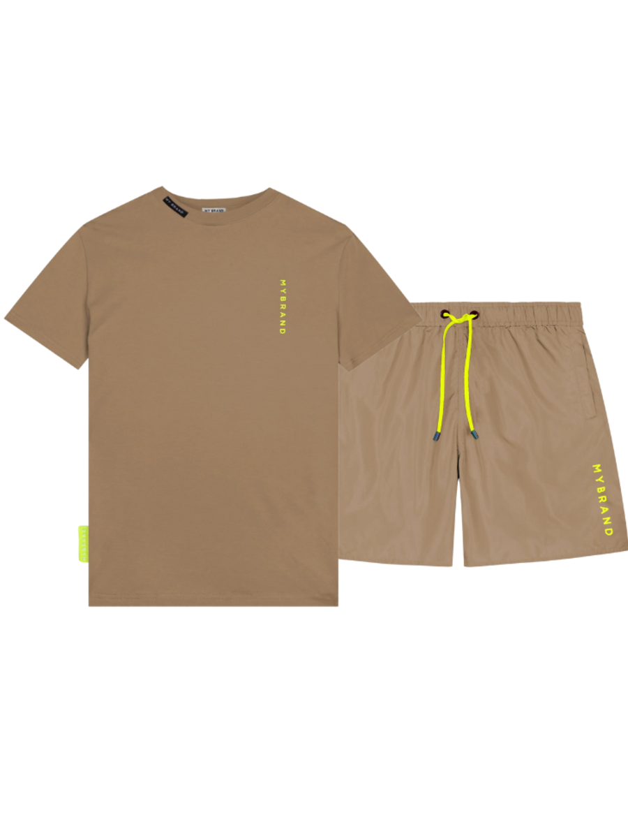 My Brand My Brand Basic Swim Capsule Combi-Set - Light Brown