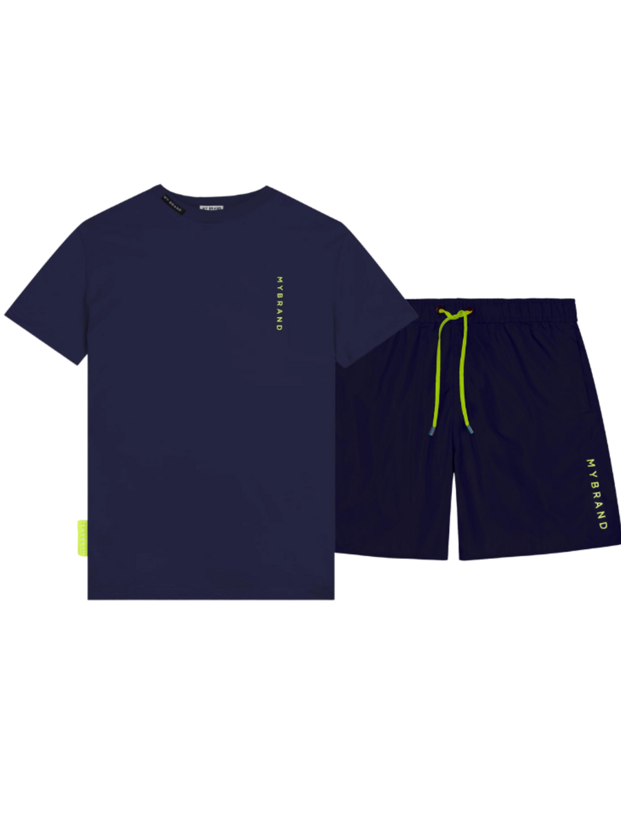 Huis wetgeving plakboek My Brand Basic Swim Capsule Combi-Set - Navy - Eddy's Eindhoven