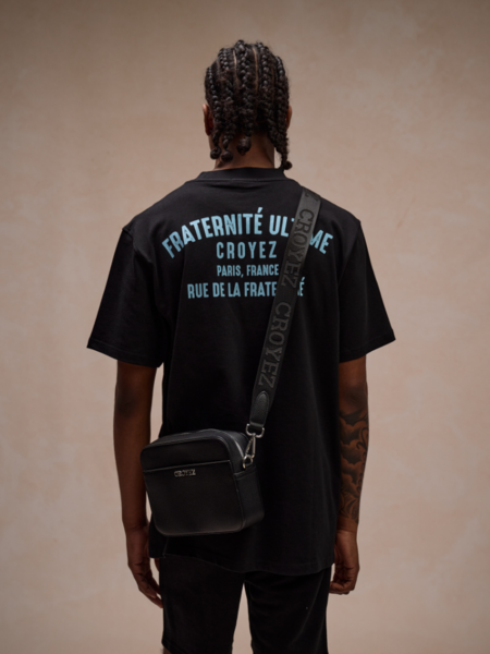 Croyez Croyez Fraternité T-Shirt - Black/Light Blue