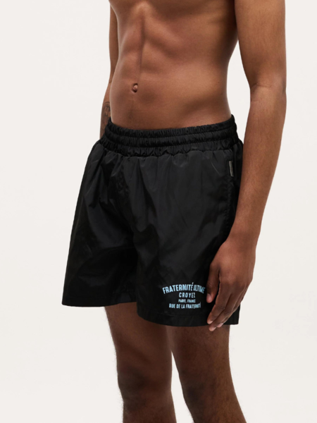 Croyez Croyez Fraternité Vice Swimshort - Black/Light Blue