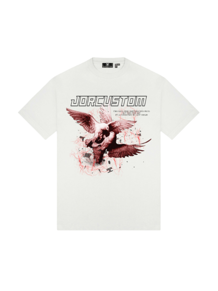 JorCustom Dove Loose Fit T-Shirt - White