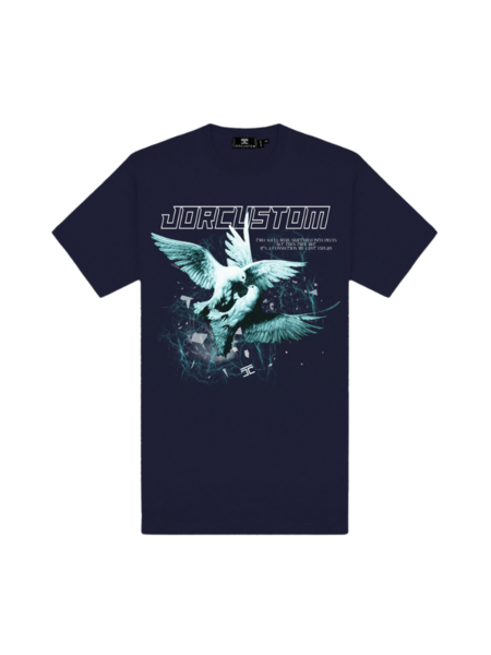 JorCustom JorCustom Dove Slim Fit T-Shirt - Navy