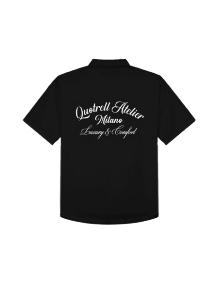 Quotrell Quotrell Atelier Milano Cotton Shirt - Black/White