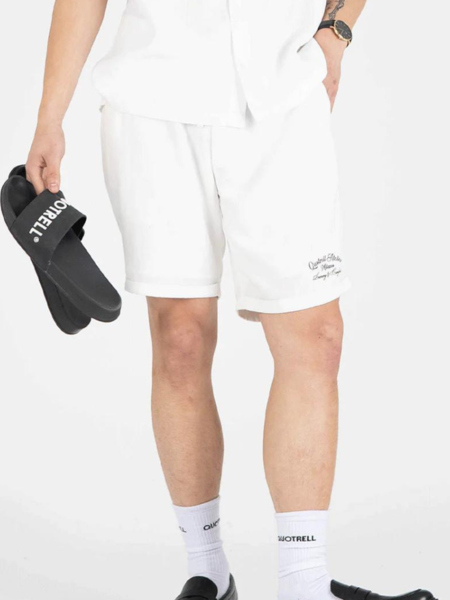 Quotrell Quotrell Atelier Milano Cotton shorts - Offwhite/Black