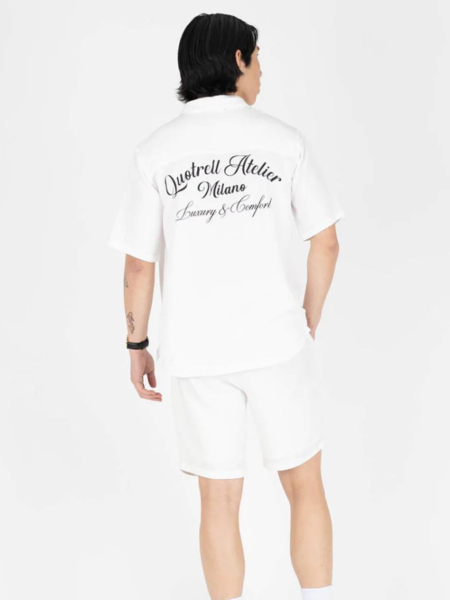 Quotrell Quotrell Atelier Milano Cotton shorts - Offwhite/Black