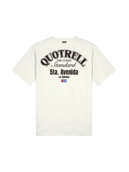 Quotrell Avenida T-Shirt - Off White/Brown
