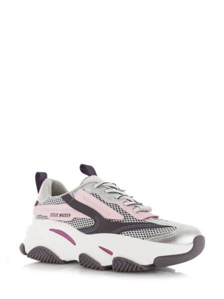 Steve Madden Steve Madden Possession-E Sneaker - Pink/Silver