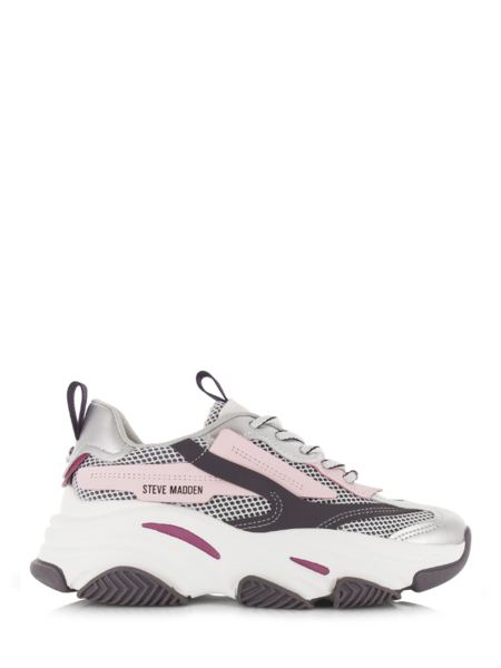 Steve Madden Steve Madden Possession-E Sneaker - Pink/Silver