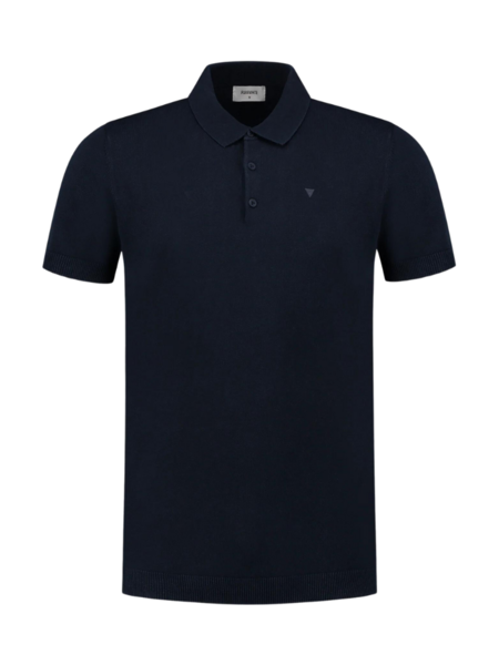 Purewhite Essential Garment Dye Knit Polo - Navy