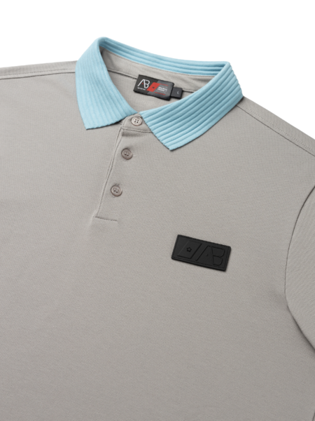 AB Lifestyle AB Lifestyle Regular Polo - Grey/Sky Blue