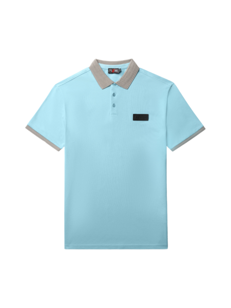 AB Lifestyle AB Lifestyle Regular Polo - Skyblue/Grey