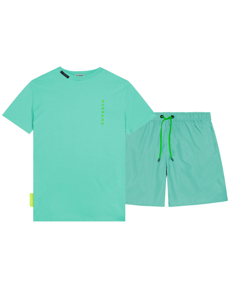 My Brand My Brand Basic Swim Capsule Combi-Set - Turquoise