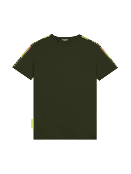 My Brand Stripes Gradient T-Shirt - Military Olive