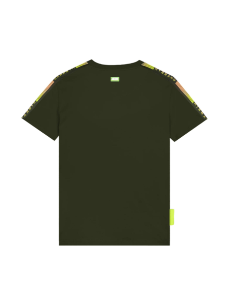 My Brand My Brand Stripes Gradient T-Shirt - Military Olive