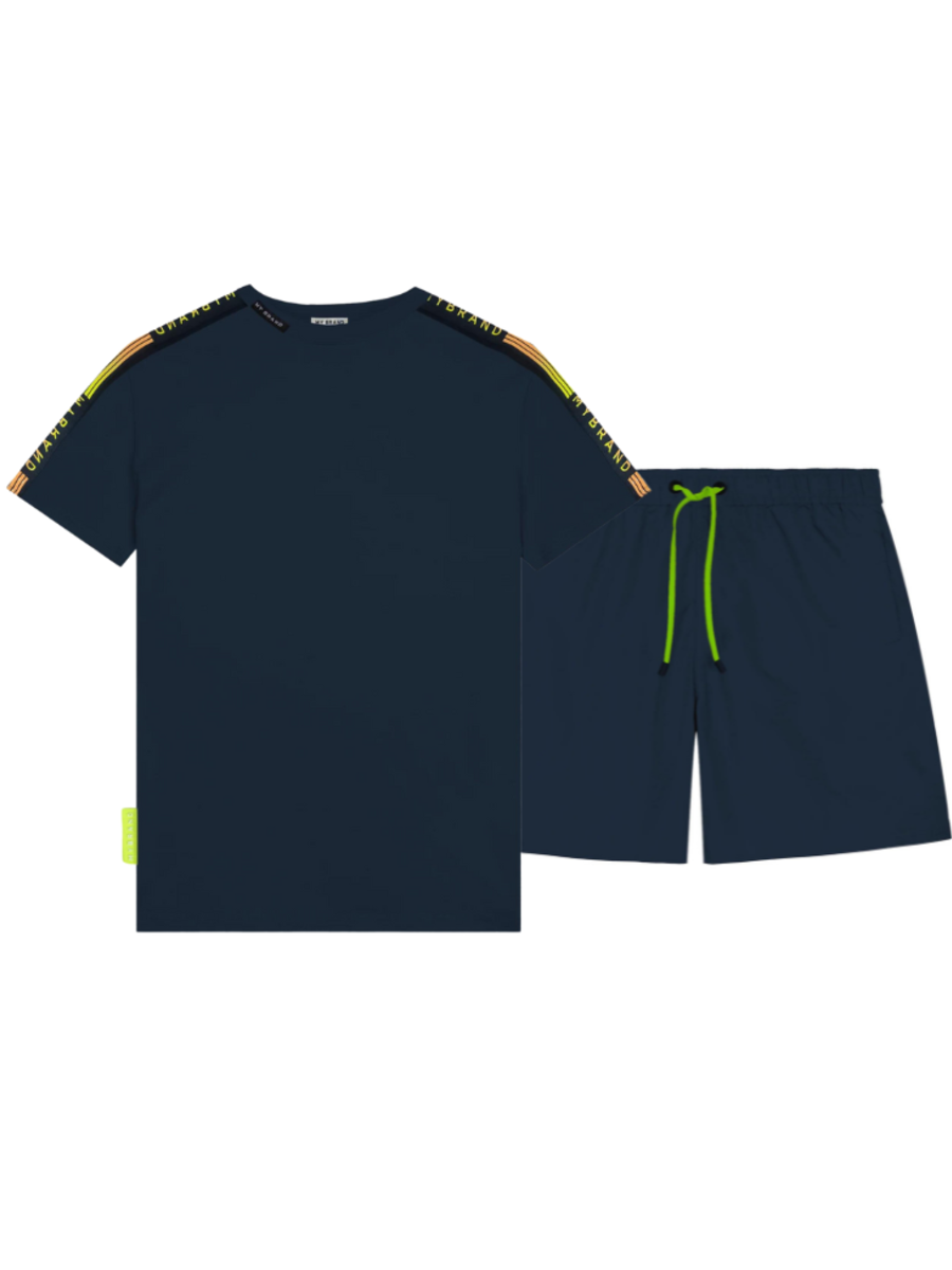 My Brand My Brand Stripes Gradient Combi-Set - Navy