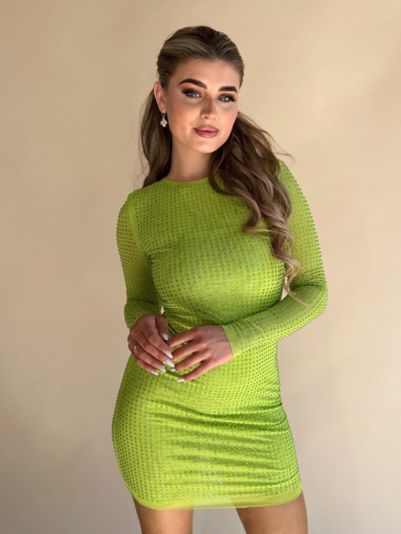 Unique The Label Unique The Label Susanna Dress - Yellow Green