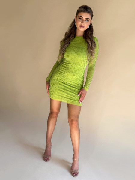 Unique The Label Unique The Label Susanna Dress - Yellow Green