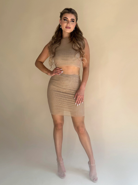 Unique The Label Unique The Label Susanna Two Piece Short - Nude