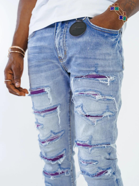 Amicci Amicci Sanko Jeans - Blue/Purple