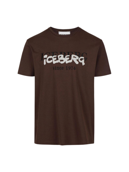 Iceberg Logoprint T-Shirt - Brown