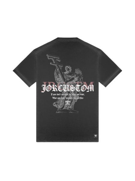 JorCustom Sacrifice Loose Fit T-Shirt - Stone Grey
