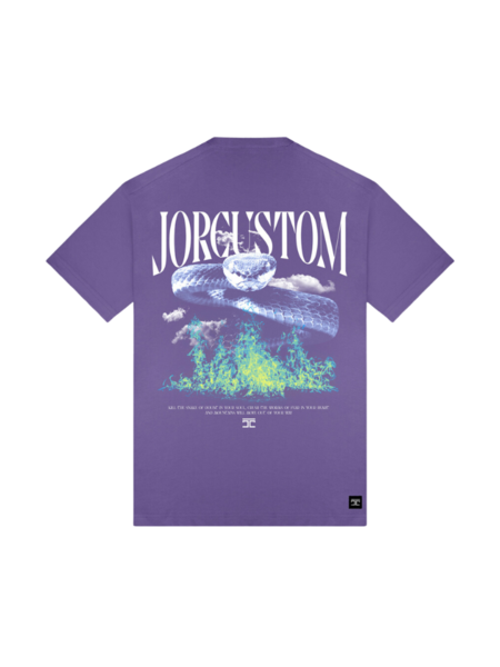 JorCustom Snake Loose Fit T-Shirt - Purple