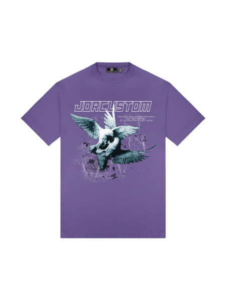 JorCustom Dove Loose Fit T-Shirt - Purple