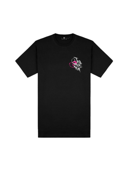 JorCustom JorCustom Women LoveAngel Slim Fit T-Shirt - Black/Pink