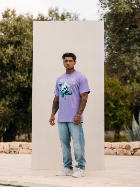 JorCustom JorCustom Dove Loose Fit T-Shirt - Purple