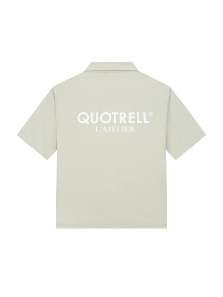 Quotrell L'Atelier Shirt - Dark Beige/White