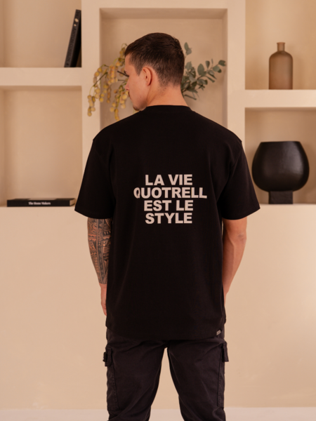 Quotrell Quotrell La Vie T-Shirt - Black/Beige