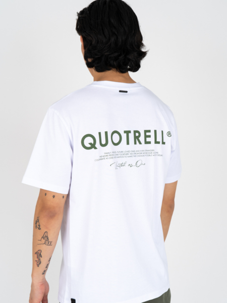 Quotrell Jaipur T-Shirt - White/Army
