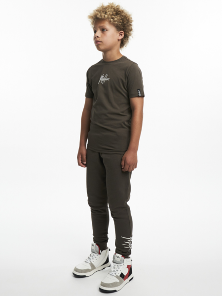 Malelions Malelions Kids Split Essentials T-Shirt - Brown/Beige