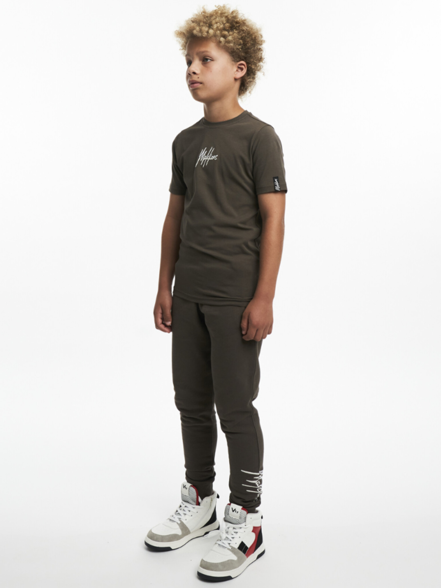 Malelions Malelions Kids Split Essentials T-Shirt Combi-set - Brown/Beige