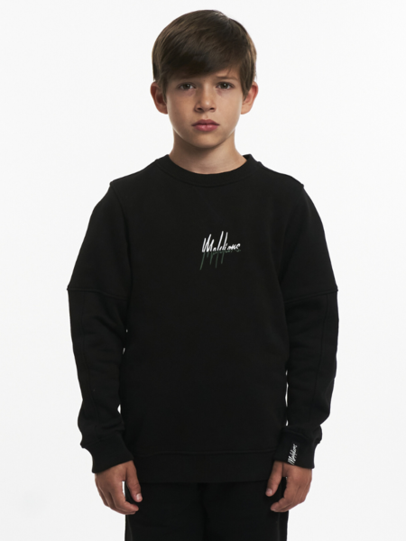 Malelions Malelions Kids Split Essentials Sweater - Black/Dark Green