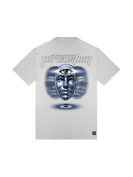 JorCustom Infinity Loose Fit T-Shirt - Light Grey