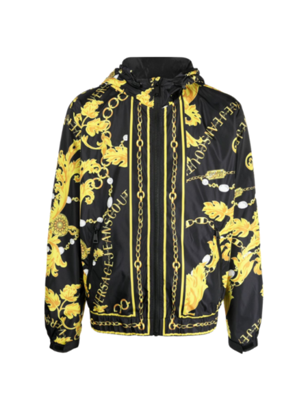 Versace Jeans Couture Versace Jeans Couture Men Chain Baroque Jacket - Black/Gold