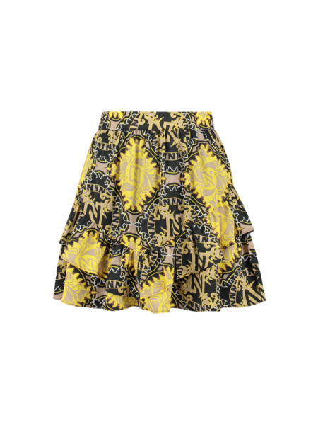 Nikkie Vera Printed Skirt - Corn Yellow