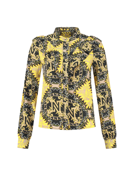 Nikkie Vera Printed Blouse - Corn Yellow