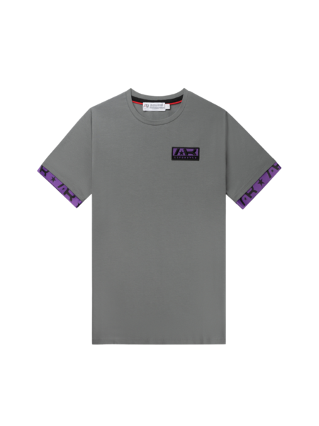 AB Lifestyle Neon Flag Tee - Dark Grey/Purple