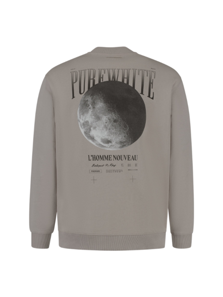 Purewhite l'Homme Nouveau Moon Sweater - Taupe