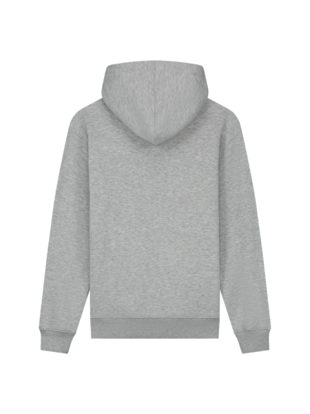 Quotrell Quotrell University Patch Hoodie - Grey Melee/White