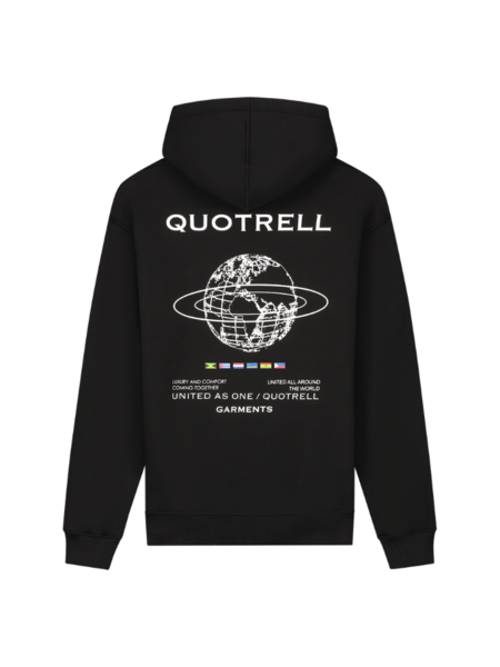 Quotrell Worldwide Hoodie - Black/White