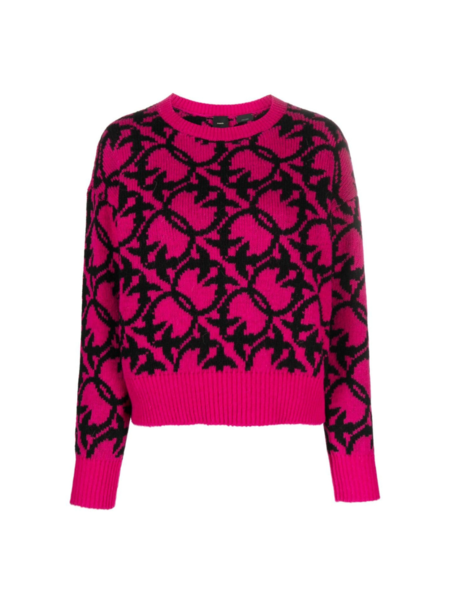 Pinko Pinko Lepre Sweater - Fuchsia/Black