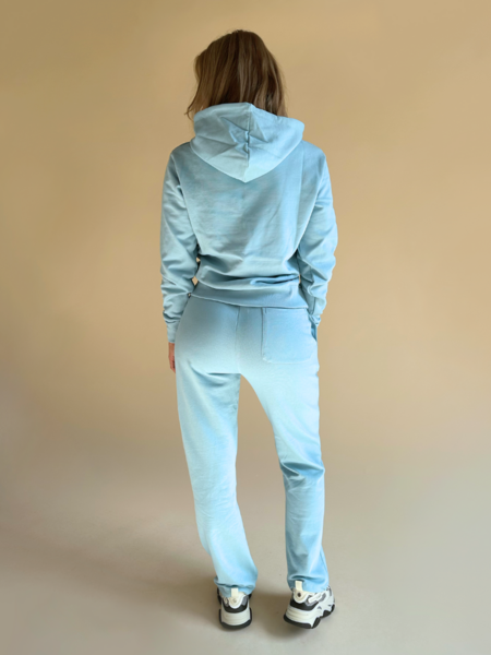 Quotrell Quotrell Women L'Atelier Pants - Light Blue/White