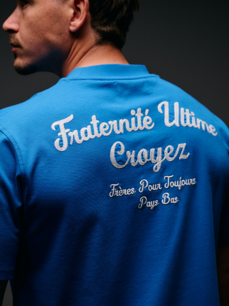 Croyez Croyez Fraternité T-Shirt - Cobalt Blue
