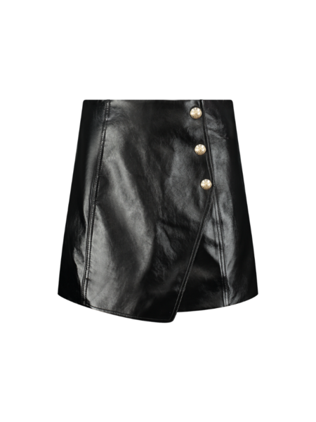 Nikkie Vinyl Skirt - Black