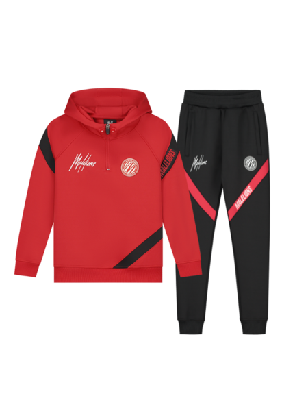 Malelions Kids Sport Pre-Match Tracksuit - Red/Black