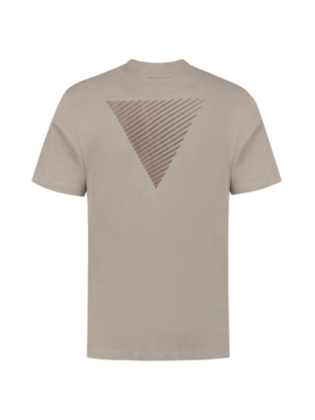 Purewhite Logo Back Print T-Shirt - Taupe