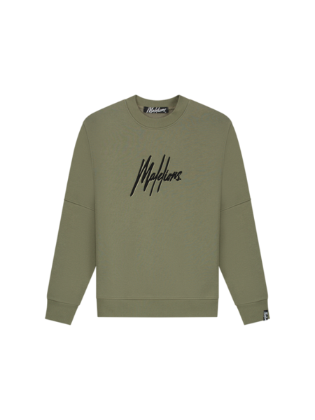 Malelions Malelions Duo Essentials Sweater - Green/Black